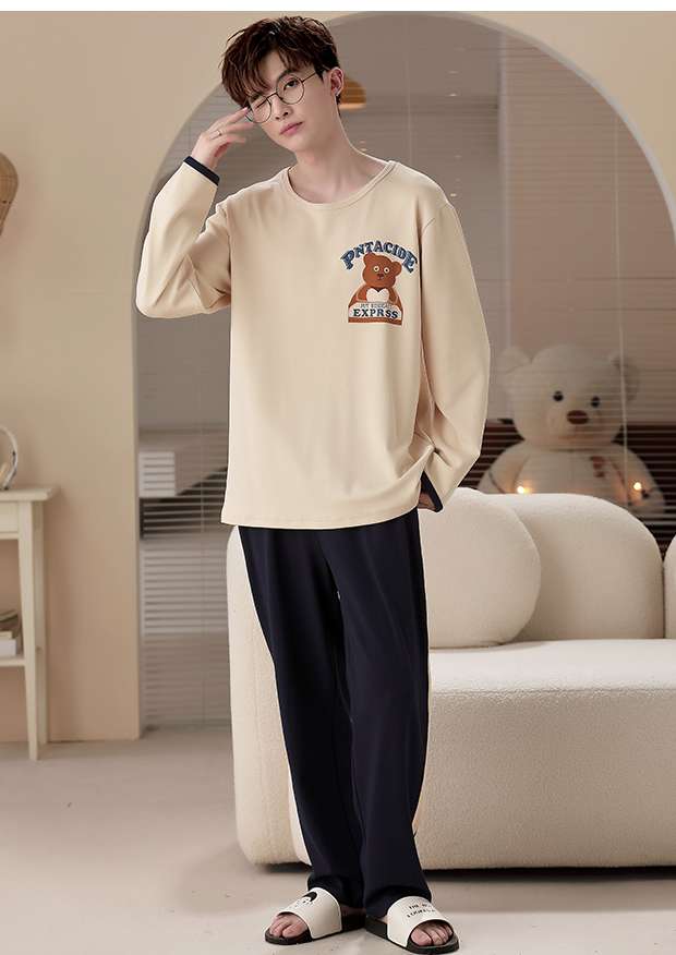 メンズパジャマ もこもこクマさんパジャマセット