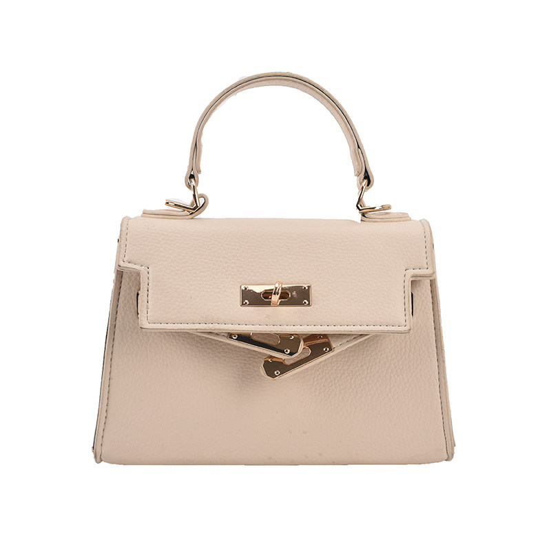 ミニ ショルダーバッグ 上品な金具デザイン ハンドル付きミニショルダーバッグ