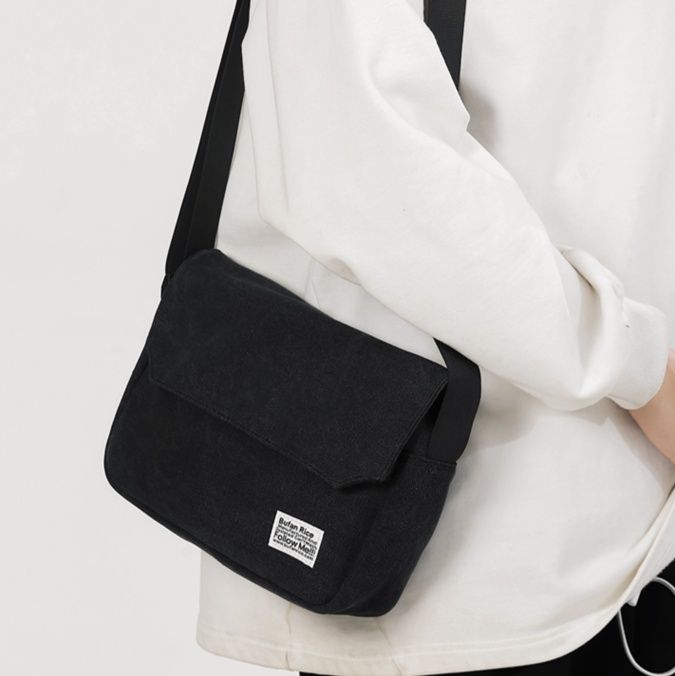 ショルダー バッグ ミニ シンプル前ポケット付きミニショルダー