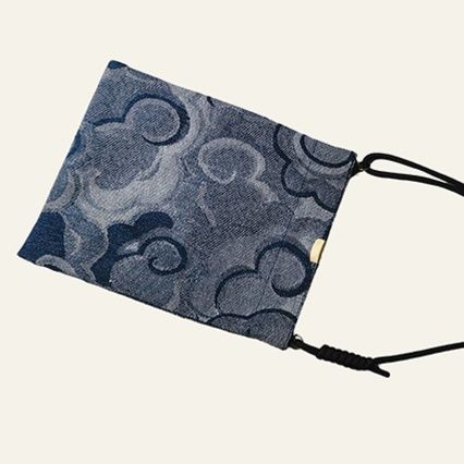 ショルダー バッグ ミニ 模様入り縦型ミニポシェット