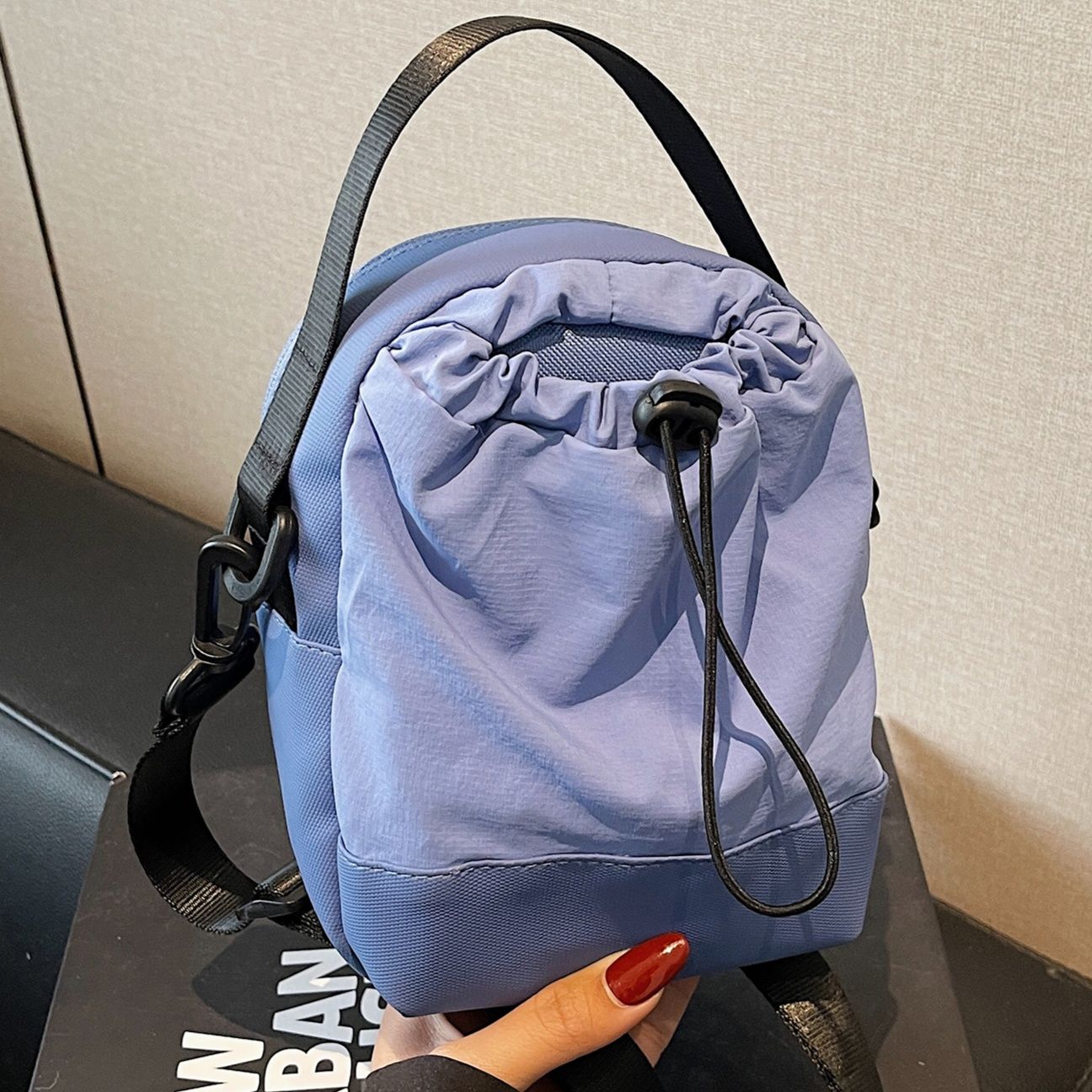 ショルダー バッグ ミニ シンプル 巾着型 ミニショルダー
