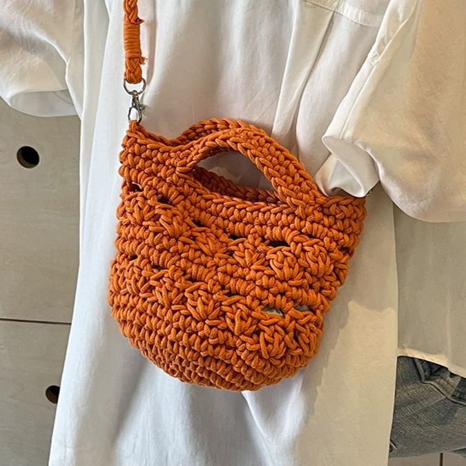 ショルダー バッグ ミニ 手編みミニポシェット