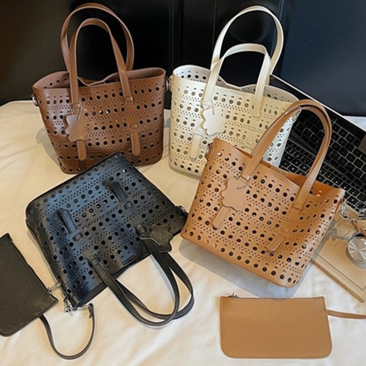 ショルダー バッグ ミニ 透かし彫り ショルダーバッグ ミニ トートバッグ レディース 上品