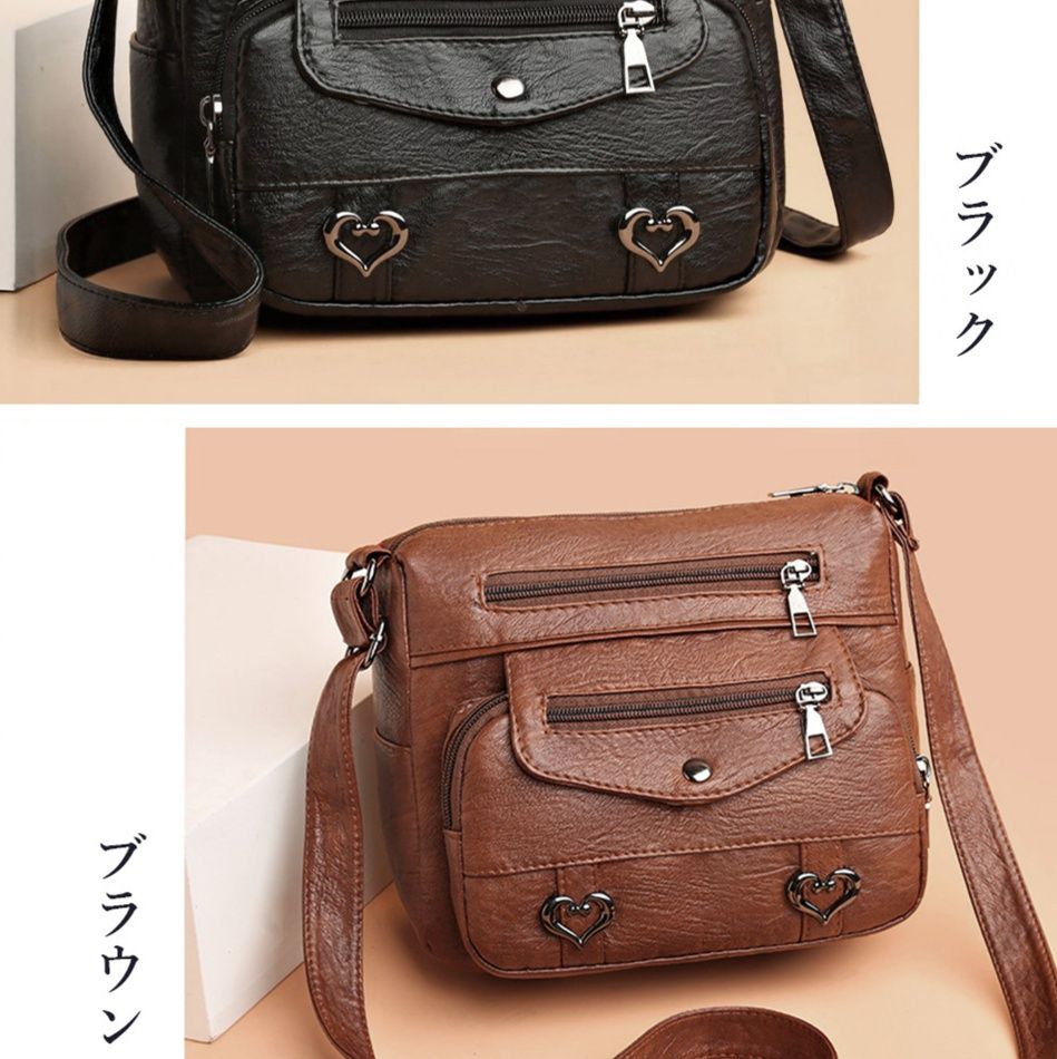 ショルダー バッグ ミニ レディース 斜めがけ ハート金具