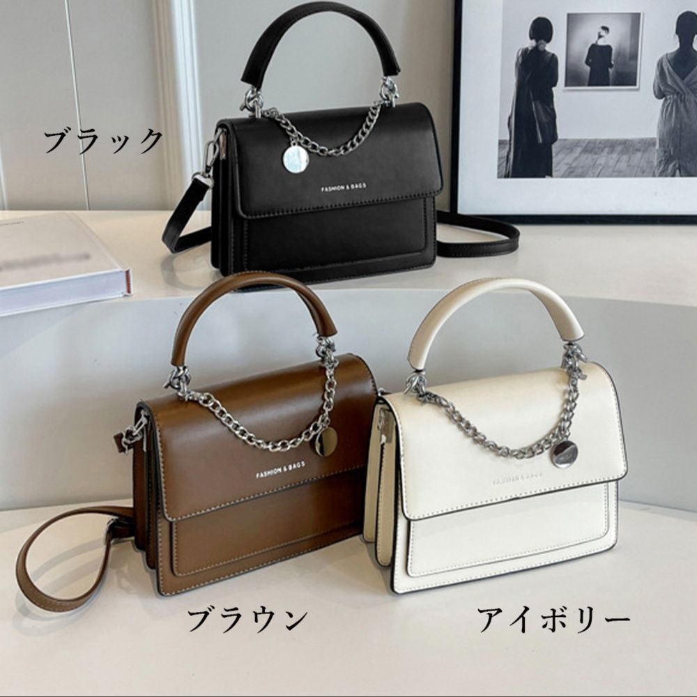 ショルダー バッグ ミニ 斜めがけ レディース チェーン付きミニバッグ