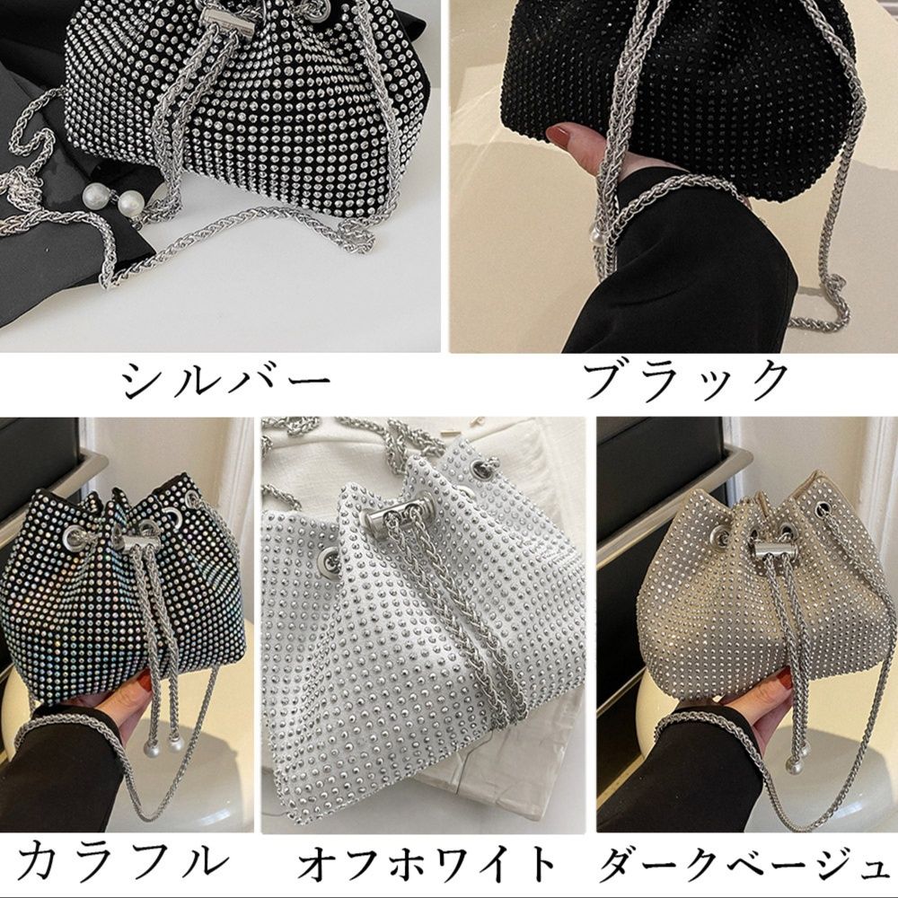 ショルダー バッグ ミニ 煌めく巾着型ミニショルダーバッグ