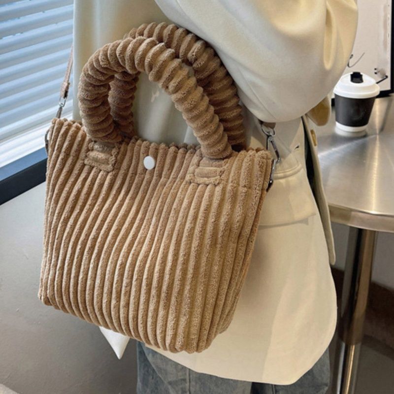 ショルダー バッグ ミニ コーデュロイ　2way仕様