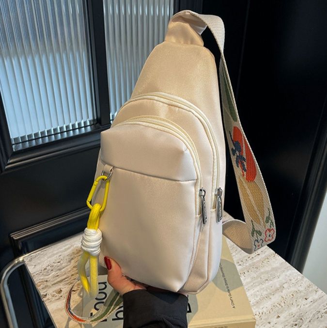 ミニ ショルダーバッグ 多機能ポケット付き斜め掛けボディバッグ