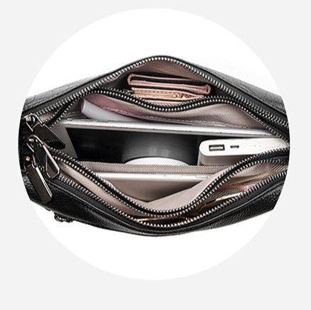 ミニ ショルダーバッグ 異素材切替型押しレザー風ミニショルダーバッグ