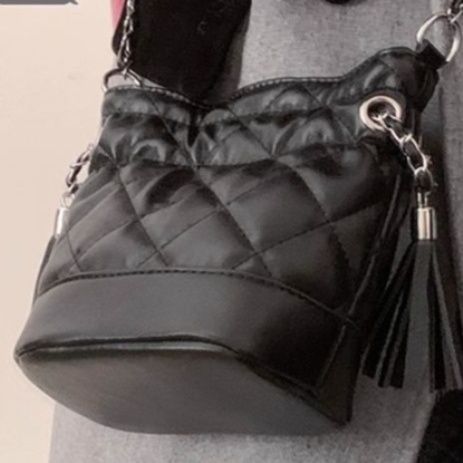 ミニ ショルダーバッグ キルティング チェーン付き レディース