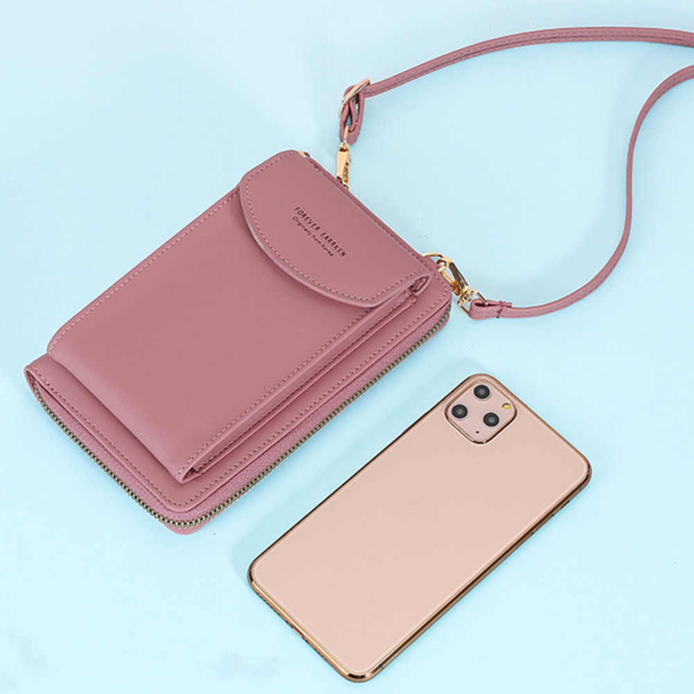 ショルダー バッグ ミニ 多機能スマホショルダーバッグ 縦型ミニポーチ 10色