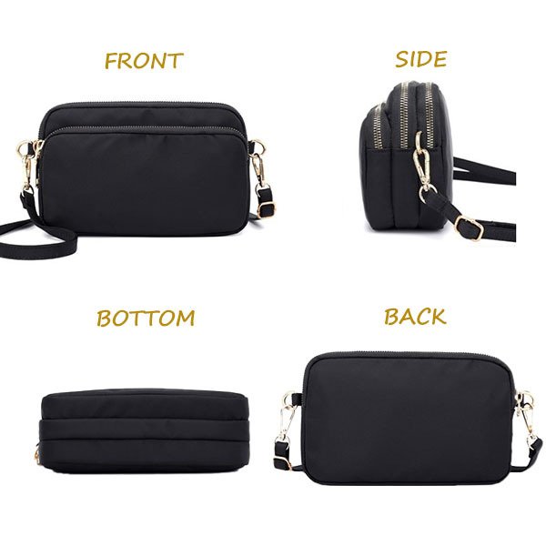 シンプル ミニ ショルダーバッグ レディース 多ポケット