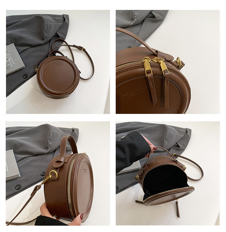 ミニ ショルダーバッグ 丸型フォルムレディース