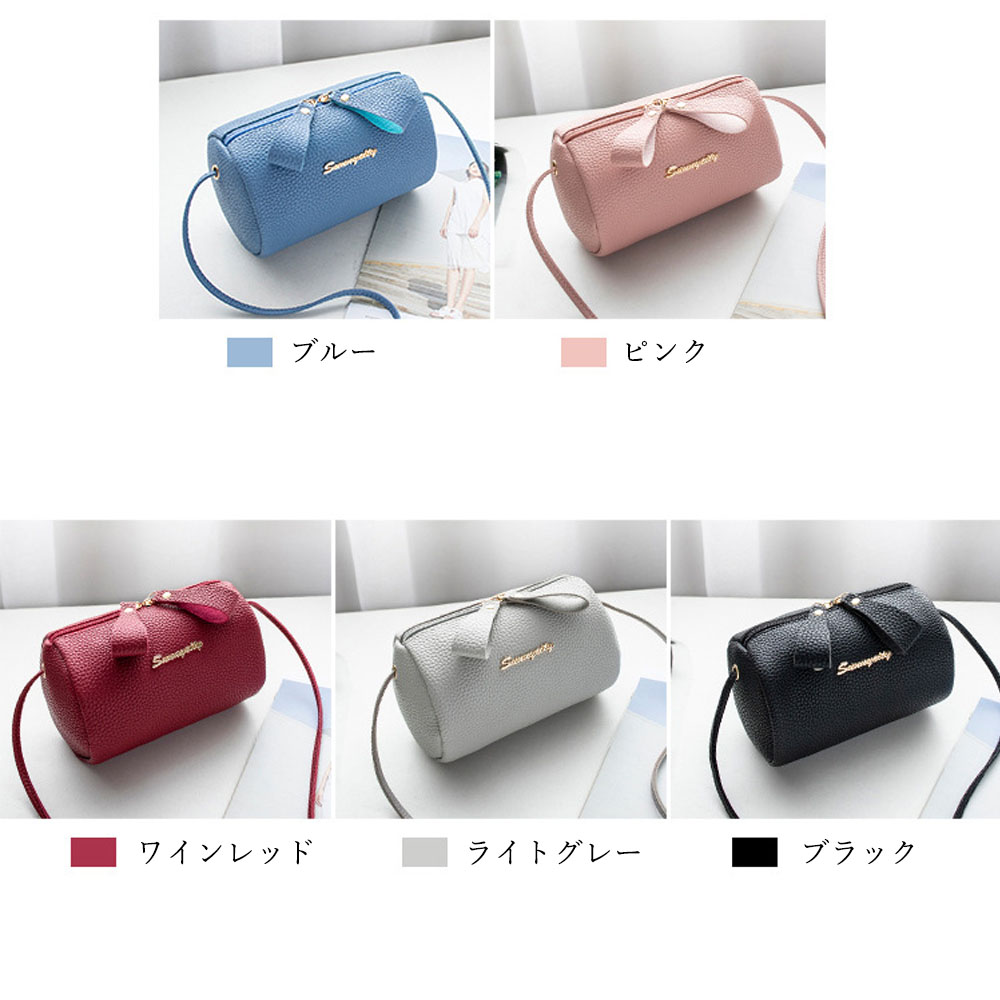 ショルダー バッグ ミニ 可愛い丸型ミニドラムバッグ レディース小さめショルダーバッグ