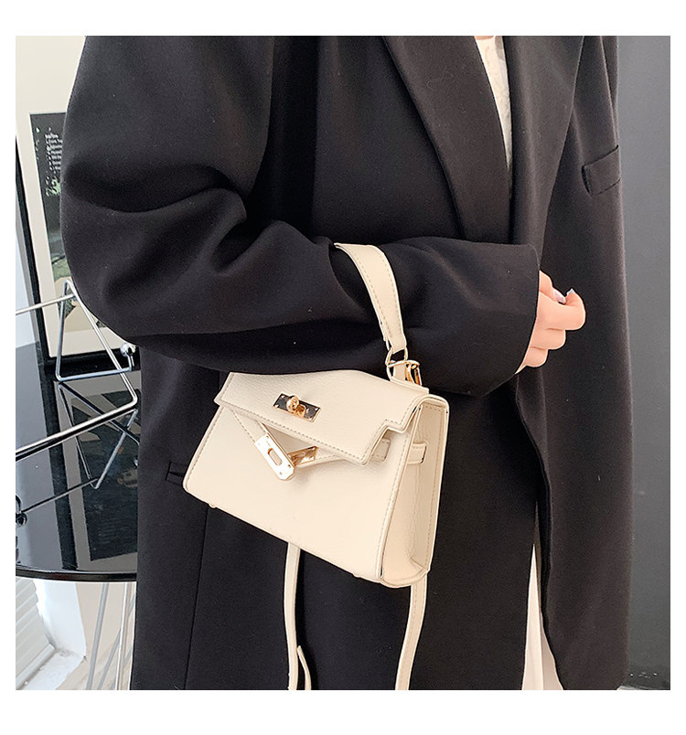 ミニ ショルダーバッグ 上品な金具デザイン ハンドル付きミニショルダーバッグ