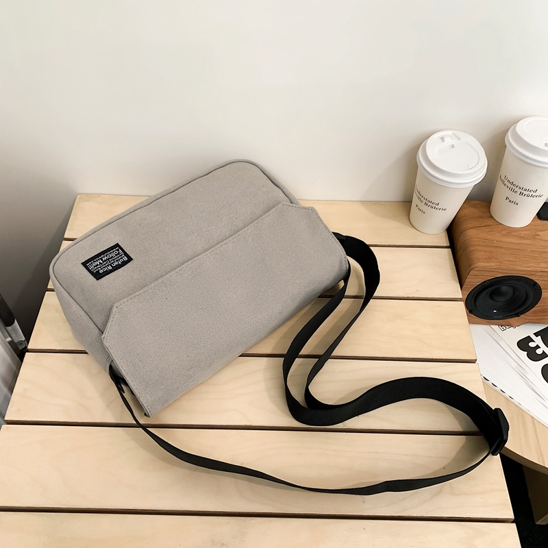 ショルダー バッグ ミニ シンプル前ポケット付きミニショルダー