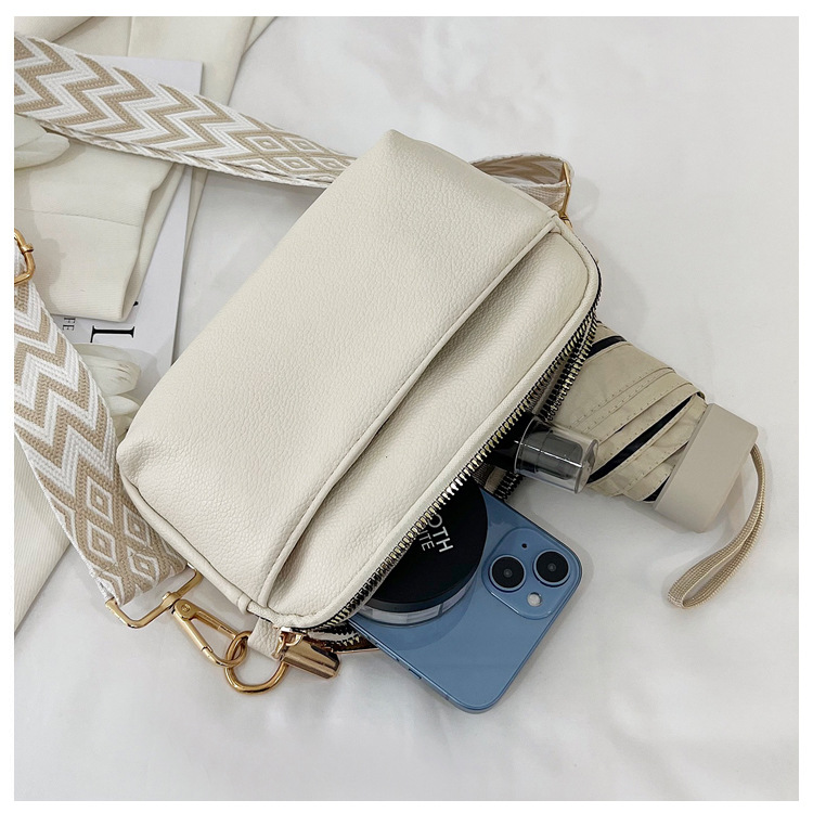 ミニ ショルダーバックレディース幾何学模様ストラップ付きコンパクト