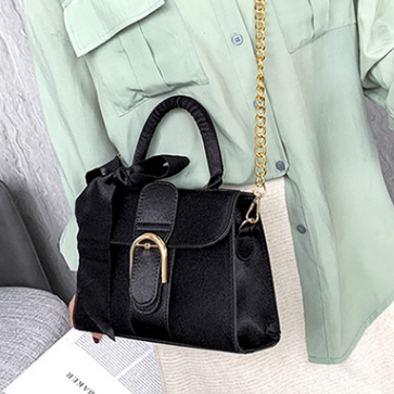 ミニ ショルダーバッグ レディース リボン付き小さめ鞄