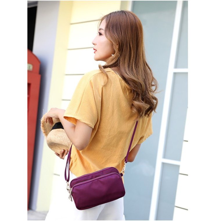シンプル ミニ ショルダーバッグ レディース 多ポケット