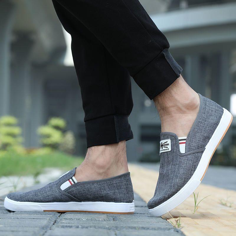 メンズ スリッポン 軽量快適キャンバス地カジュアルスリッポンシューズ