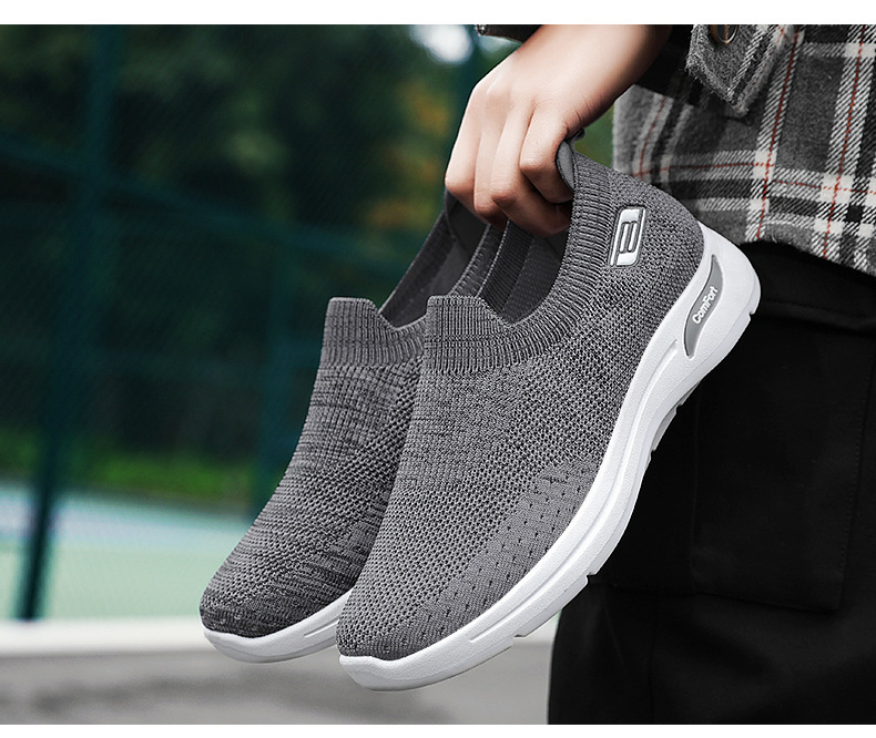 メンズ スリッポン 軽量ニット素材の履き心地抜群スリッポン