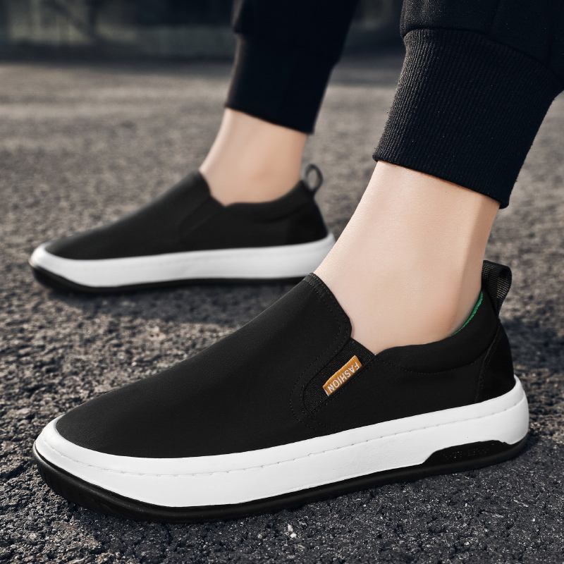 メンズ スリッポン カジュアル軽量キャンバス地スリッポンシューズ