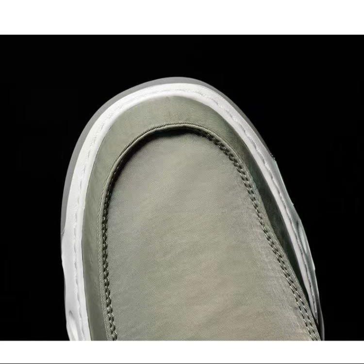 メンズ スリッポン 軽量波型底面メンズスリッポンキャンバスシューズ