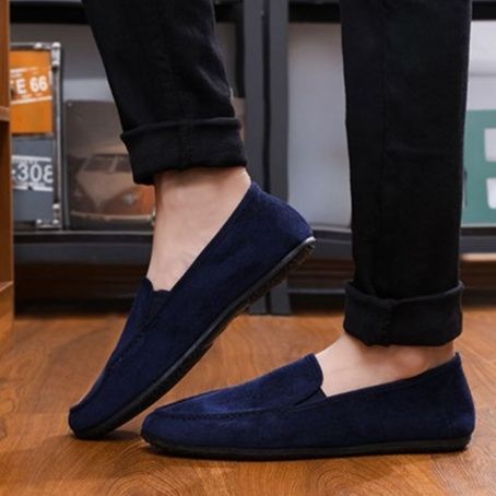 メンズ スリッポン コーデュロイ織り地カジュアル紳士靴