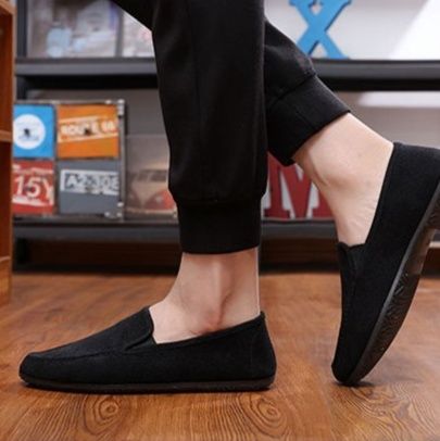 メンズ スリッポン コーデュロイ織り地カジュアル紳士靴