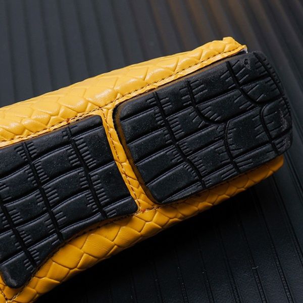 メンズ スリッポン 編み込み風型押しエナメルスリッポン