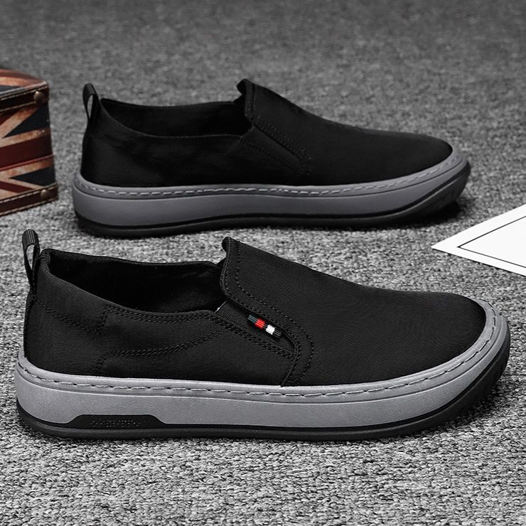 メンズ スリッポン 軽量快適キャンバス地スリッポン