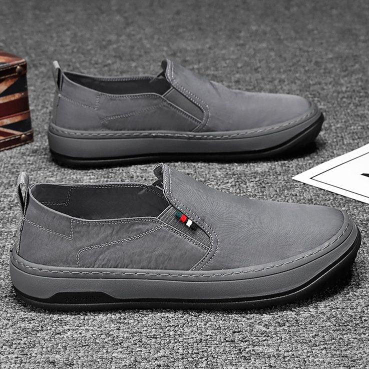 メンズ スリッポン 軽量快適キャンバス地スリッポン