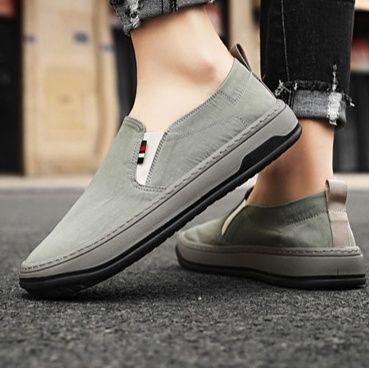 メンズ スリッポン 軽量快適キャンバス地スリッポン