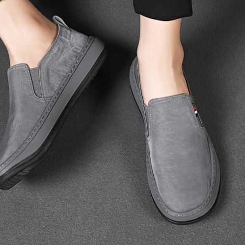 メンズ スリッポン 軽量快適キャンバス地スリッポン