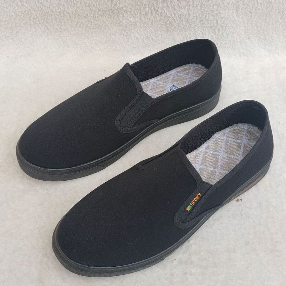 メンズ スリッポン シンプル定番キャンバス地脱ぎ履き楽ちんスリッポン