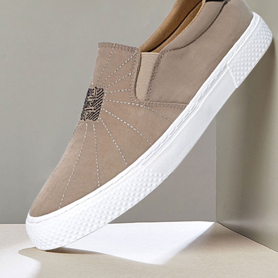 メンズ スリッポン シンプルデザイン軽量キルティング加工スリッポン