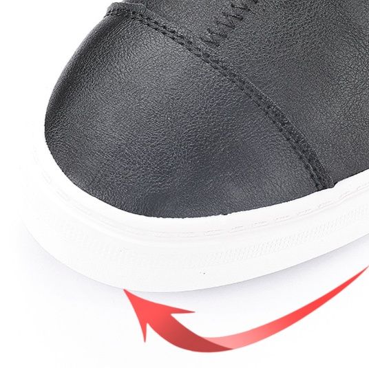 メンズ スリッポン サイドジップ付き本革メンズスリッポン