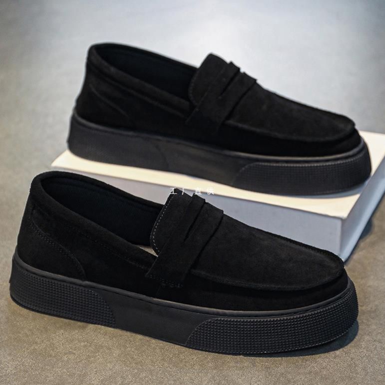 メンズ スリッポン 厚底ローファー風メンズスリッポン