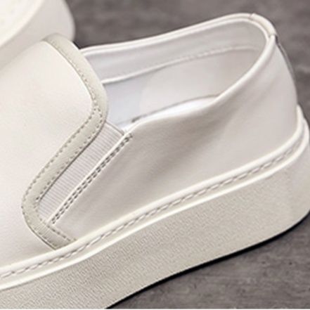 メンズ スリッポン 軽やか歩行快適キャンバス地無地スリッポン