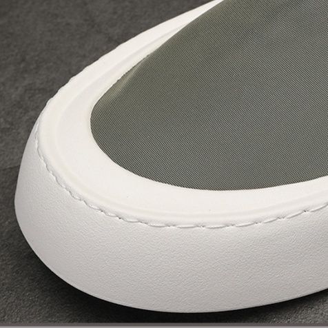 メンズ スリッポン 厚底キャンバス地シンプルスリッポン