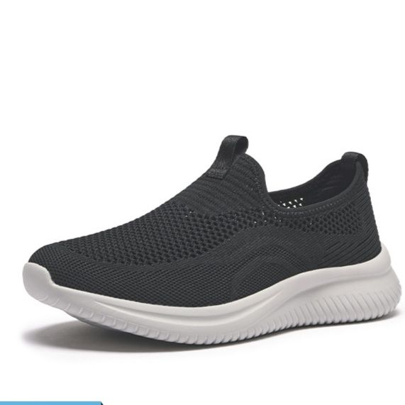 メンズ スリッポン 軽量通気性メッシュ素材スリッポンシューズ