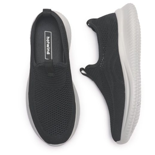 メンズ スリッポン 軽量通気性メッシュ素材スリッポンシューズ