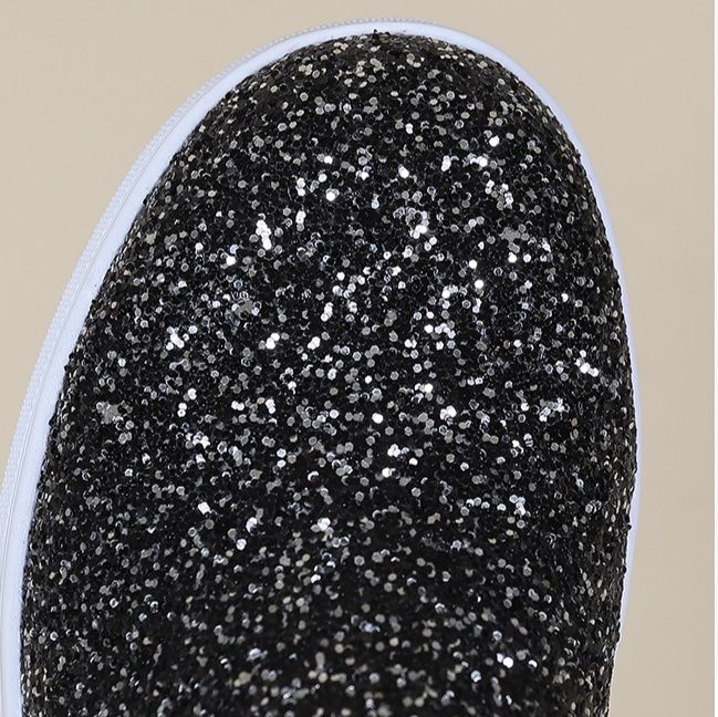 メンズ スリッポン グリッター輝くエナメル切替メンズスリッポン