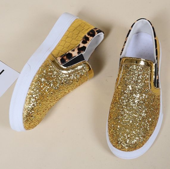 メンズ スリッポン グリッター輝くエナメル切替メンズスリッポン