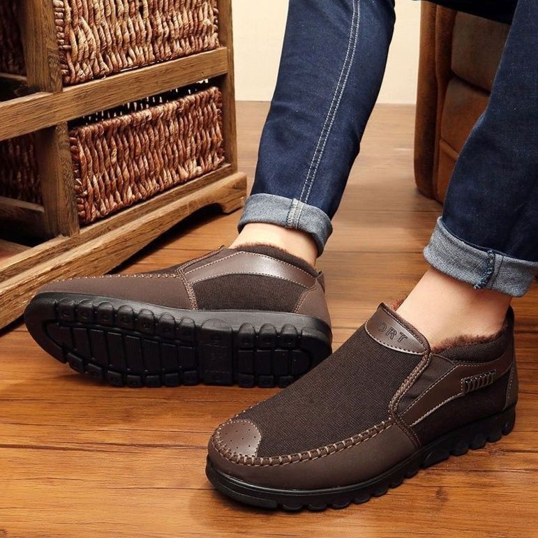 メンズ スリッポン 履き心地抜群の軽量スエード調スリッポン