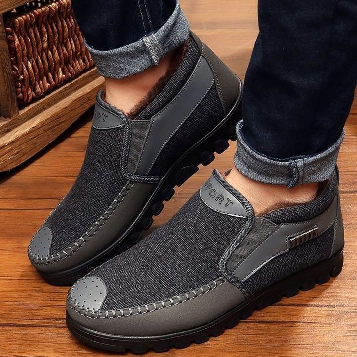 メンズ スリッポン 履き心地抜群の軽量スエード調スリッポン