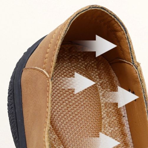 メンズ スリッポン 面ファスナー式スエード調カジュアルスリッポン