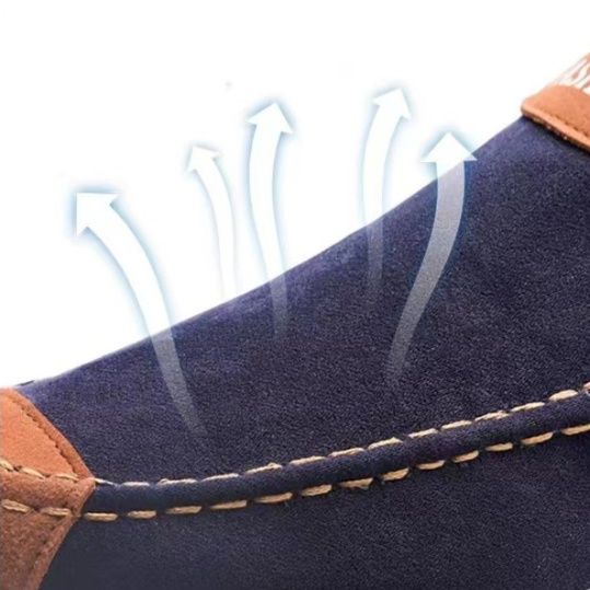 メンズ スリッポン 軽量快適スエード素材の切り替えデザインスリッポン