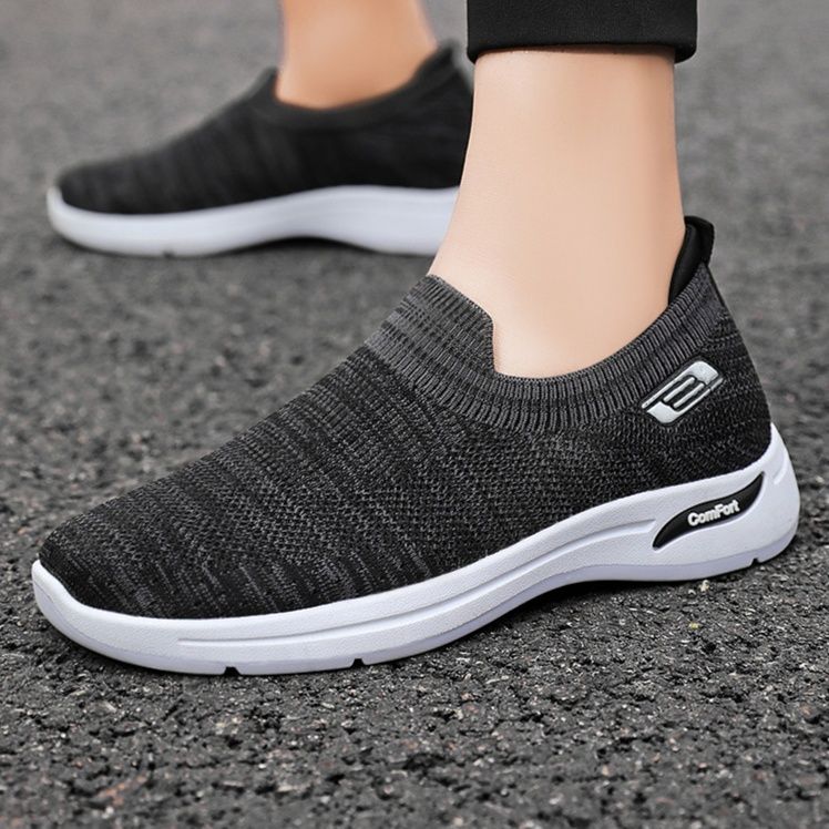 メンズ スリッポン 軽量ニット素材の履き心地抜群スリッポン