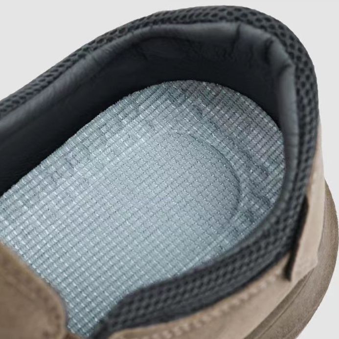 メンズ スリッポン 厚底スエード素材の快適メンズスリッポン